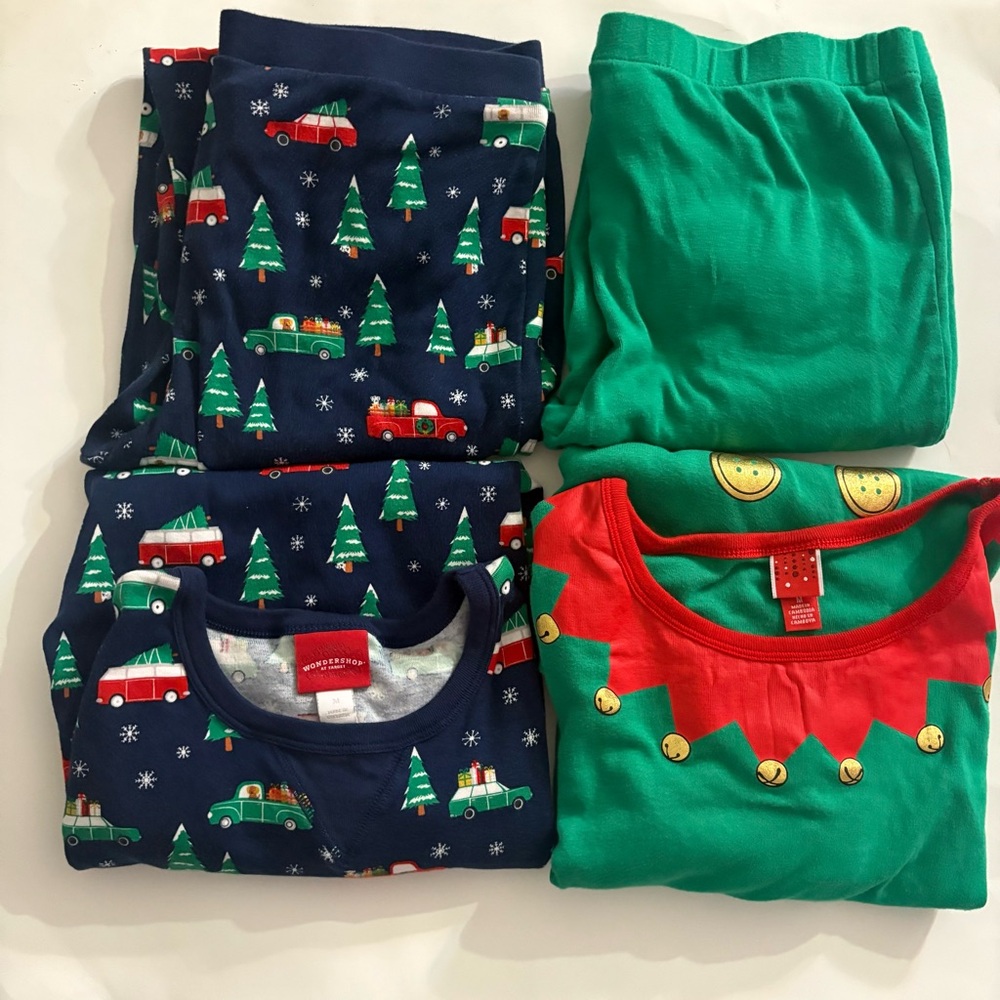 Wondershop Kids Pajama Set - Navy and Green